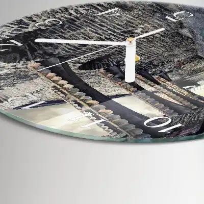 Orologio rotondo in vetro Viale