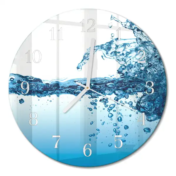 Rotondo orologio da parete Acqua