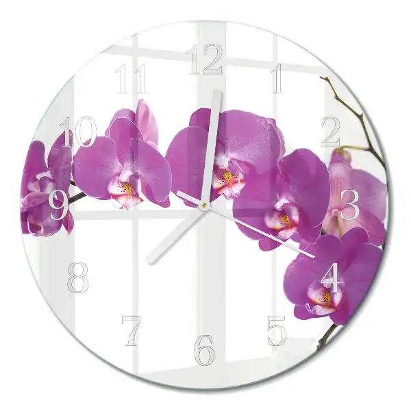 Rotondo orologio Orchidea