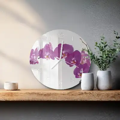 Rotondo orologio Orchidea