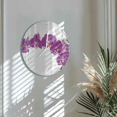 Rotondo orologio Orchidea