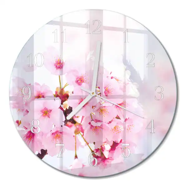 Rotondo orologio in vetro decorativo Mobili