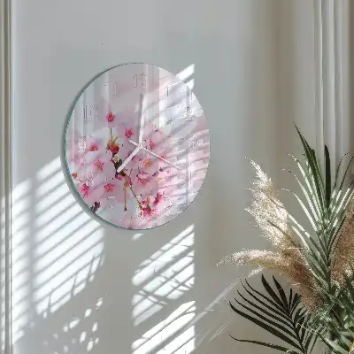 Rotondo orologio in vetro decorativo Mobili