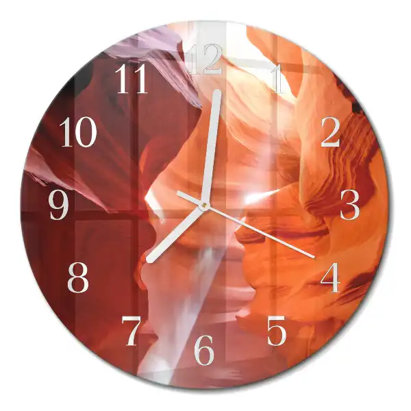 Rotondo orologio in vetro decorativo Grotta