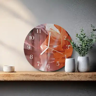 Rotondo orologio in vetro decorativo Grotta
