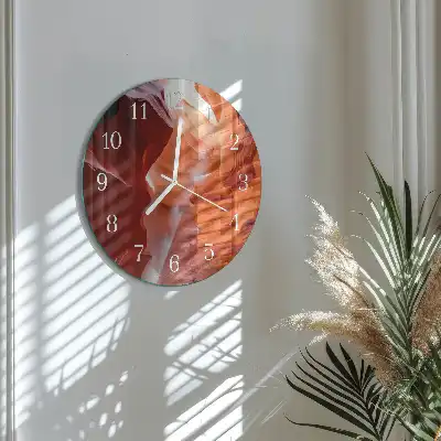 Rotondo orologio in vetro decorativo Grotta
