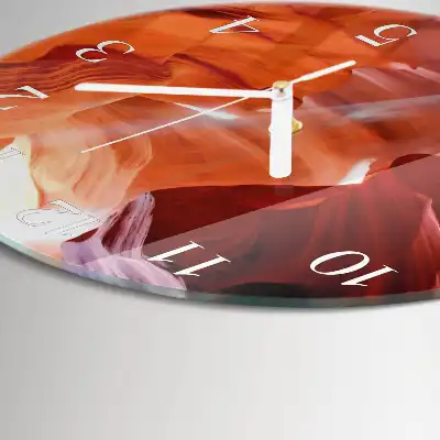 Rotondo orologio in vetro decorativo Grotta
