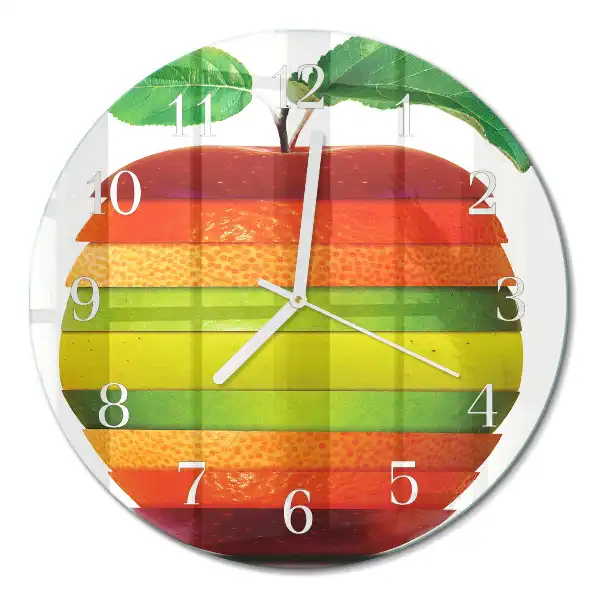 Rotondo orologio da parete Mela