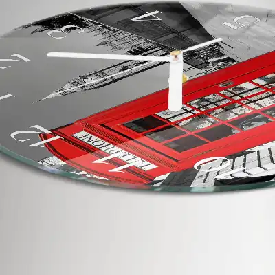 Rotondo orologio Cabina telefonica rossa