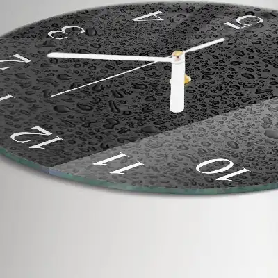 Rotondo orologio da parete Gocce d'acqua