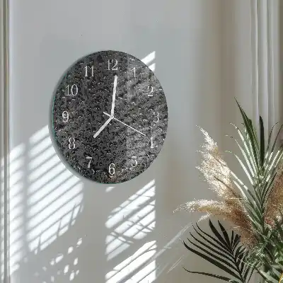 Rotondo orologio in vetro decorativo Gocce d'acqua