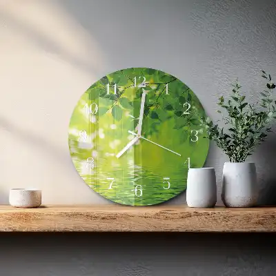 Orologio decorativo rotondo Foglie
