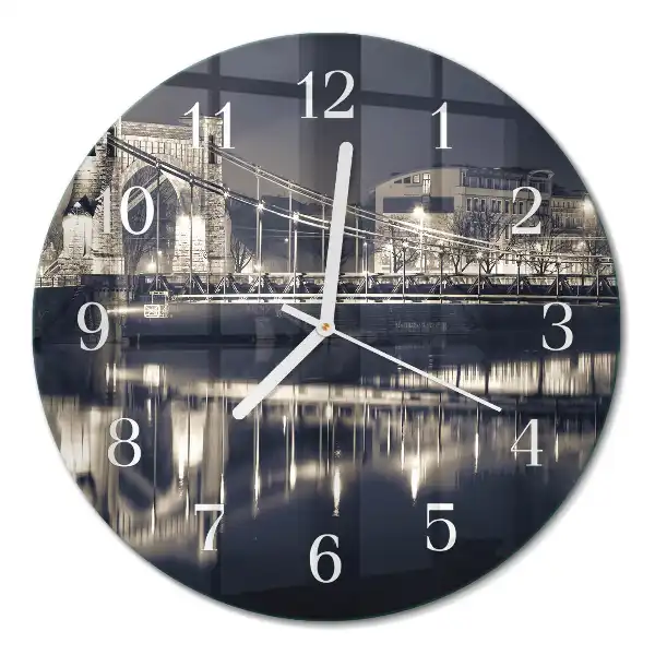 Orologio rotondo in vetro Ponte