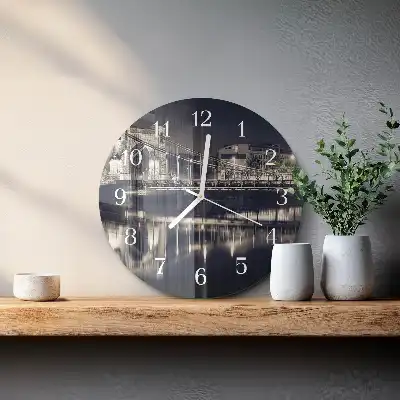 Orologio rotondo in vetro Ponte