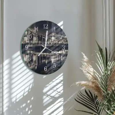 Orologio rotondo in vetro Ponte