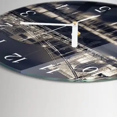 Orologio rotondo in vetro Ponte