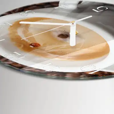 Rotondo orologio da parete Una tazza di caffè