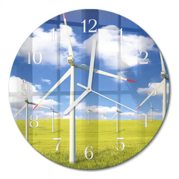 Rotondo orologio da parete Parco eolico