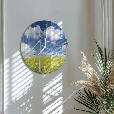 Rotondo orologio da parete Parco eolico
