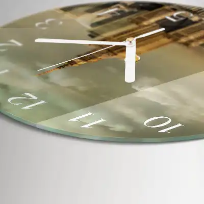 Orologio rotondo in vetro Varsavia