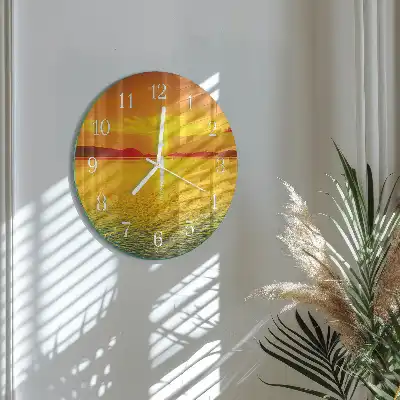 Rotondo orologio da parete Tramonto