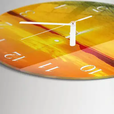 Rotondo orologio da parete Tramonto