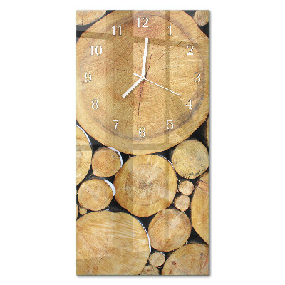 Orologio da parete verticale Legna