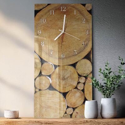 Orologio da parete verticale Legna