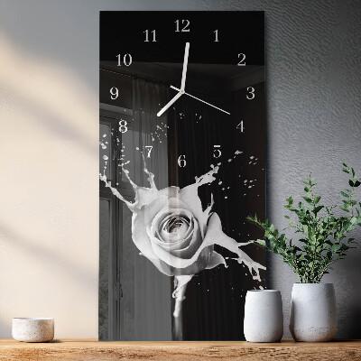 Orologio con stampa verticale Rosa