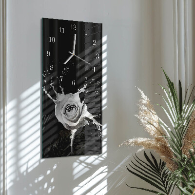 Orologio con stampa verticale Rosa