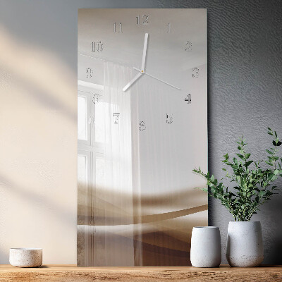 Orologio con stampa verticale Linee astratte