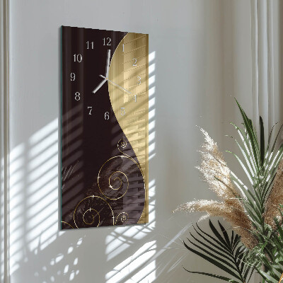 Orologio con stampa verticale Arte astratta