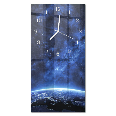 Verticale orologio in vetro Cosmo