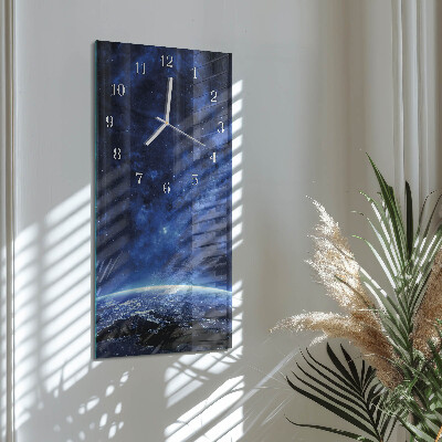 Verticale orologio in vetro Cosmo