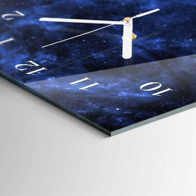 Verticale orologio in vetro Cosmo