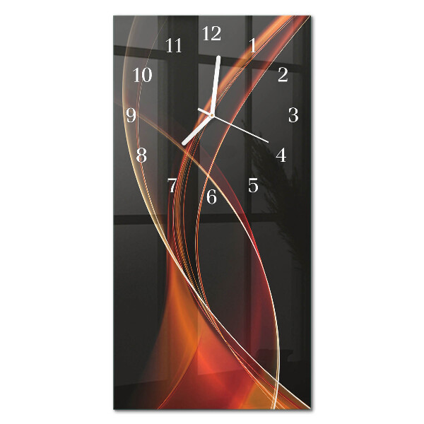 Orologio con stampa verticale Linee astratte