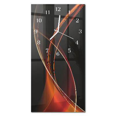 Orologio con stampa verticale Linee astratte