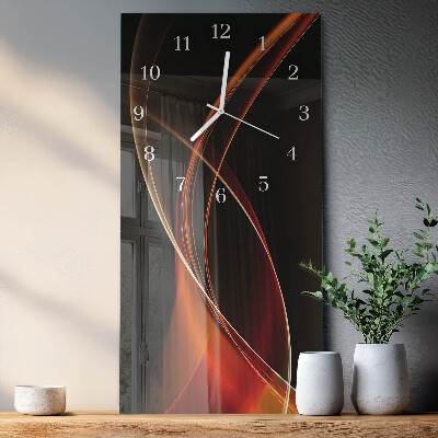 Orologio con stampa verticale Linee astratte