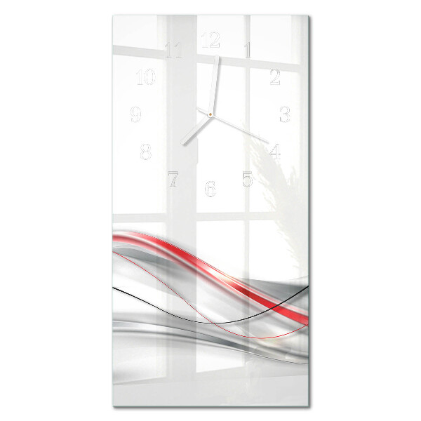 Verticale orologio in vetro Curva