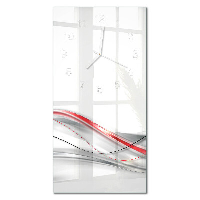 Verticale orologio in vetro Curva