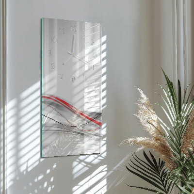 Verticale orologio in vetro Curva