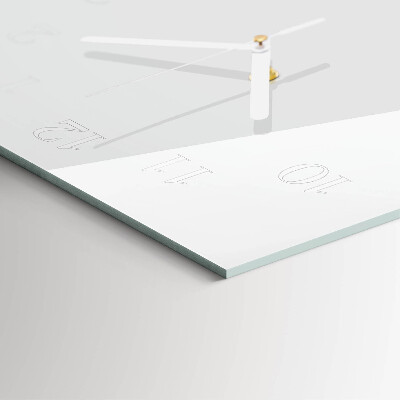 Verticale orologio in vetro Curva