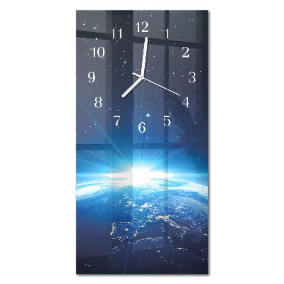 Orologio con stampa verticale L'universo della Terra