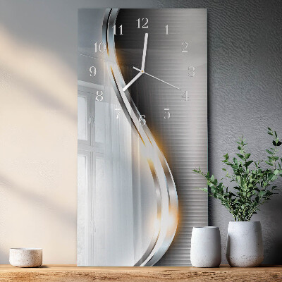 Verticale orologio Astrazione metallica