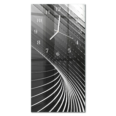 Verticale orologio in vetro Astrazione