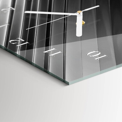 Verticale orologio in vetro Astrazione