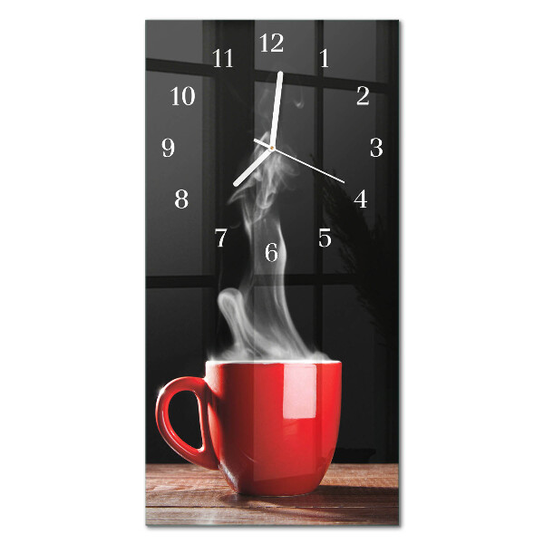 Verticale orologio Una tazza di caffè