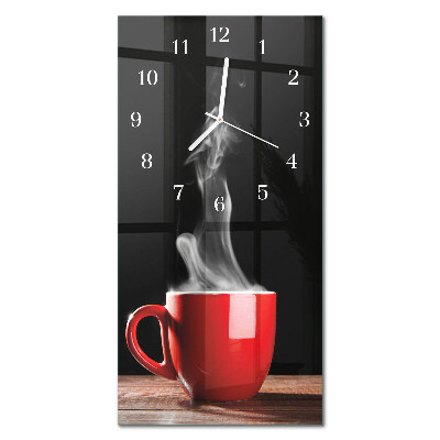 Verticale orologio Una tazza di caffè