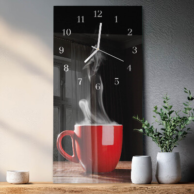 Verticale orologio Una tazza di caffè