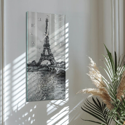 Orologio con stampa verticale Vista della Torre Eiffel
